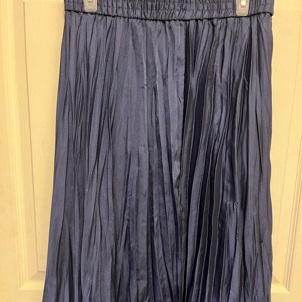 Women’s 8 navy pleated dress skirt